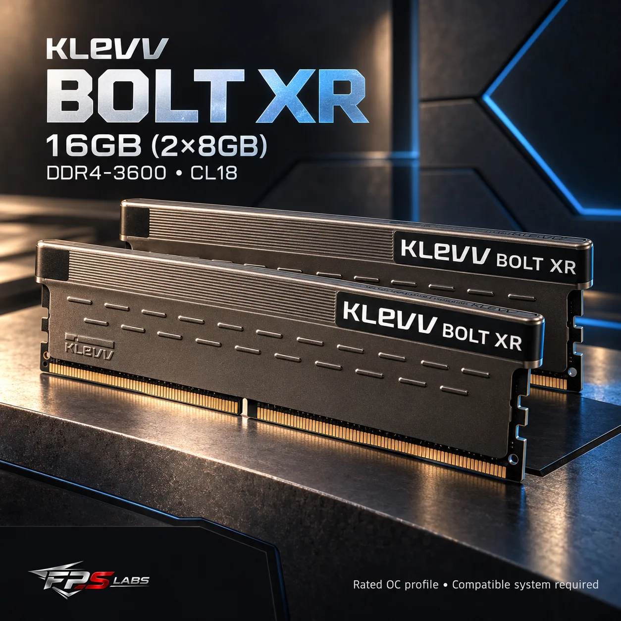 Klevv Bolt XR 16GB (2x 8GB) DDR4 3600MHz CL18