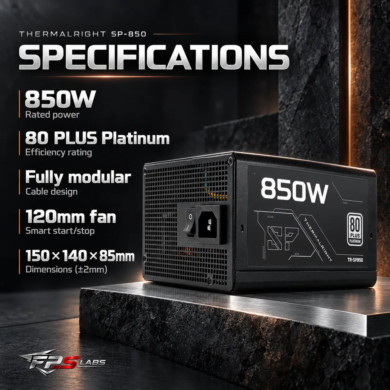 Thermalright SP 850W 80+ Platinum (Black), photo 5