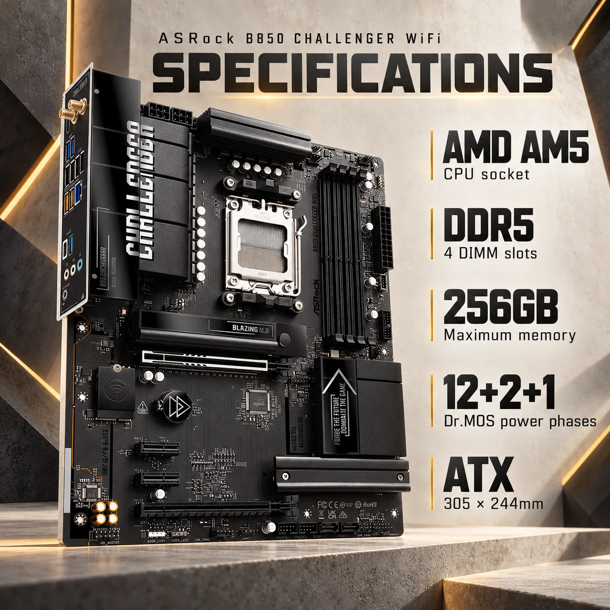 ASRock B850 Challenger WiFi (Black), photo 5