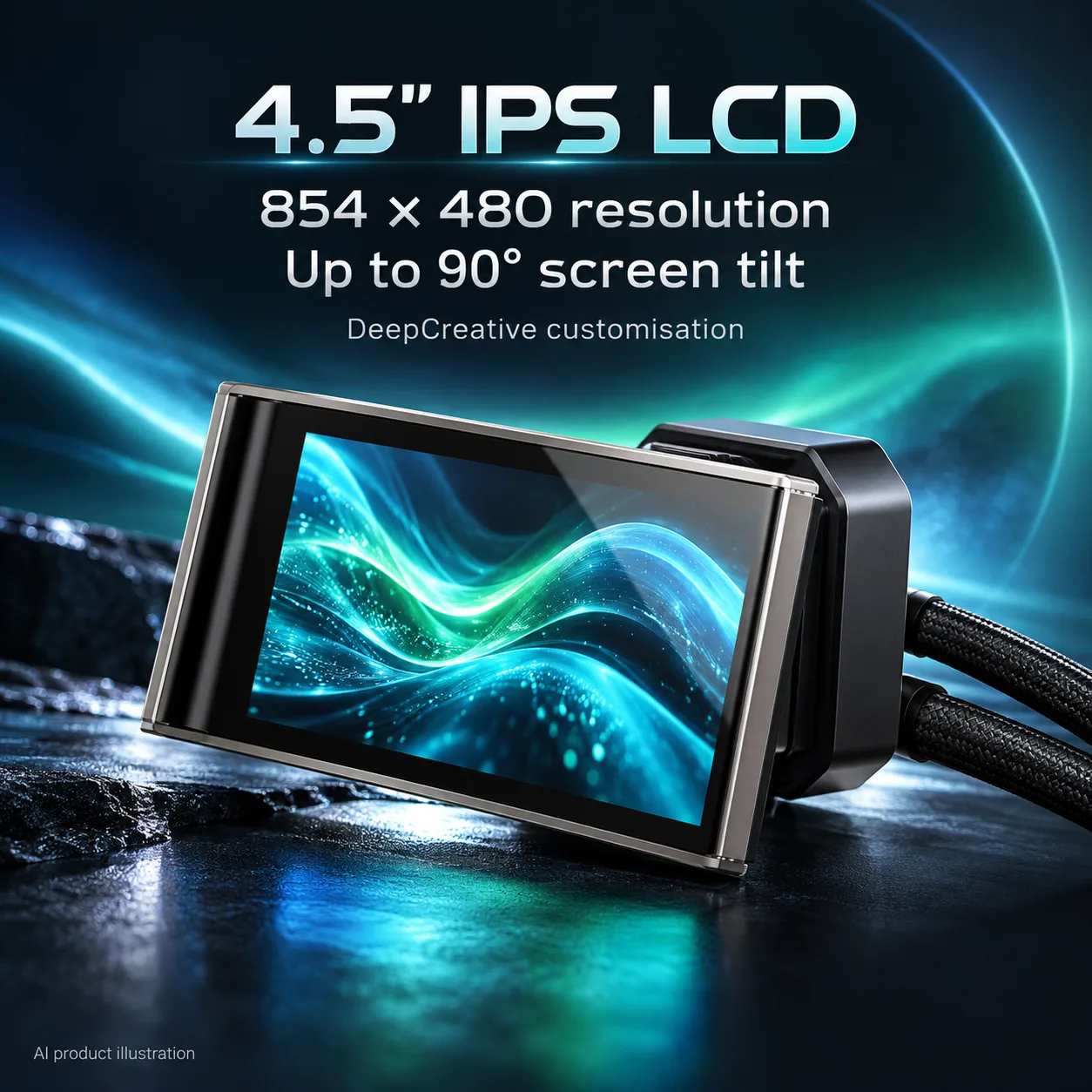 DeepCool LT360 Vision 4.5" LCD (Black), photo 2