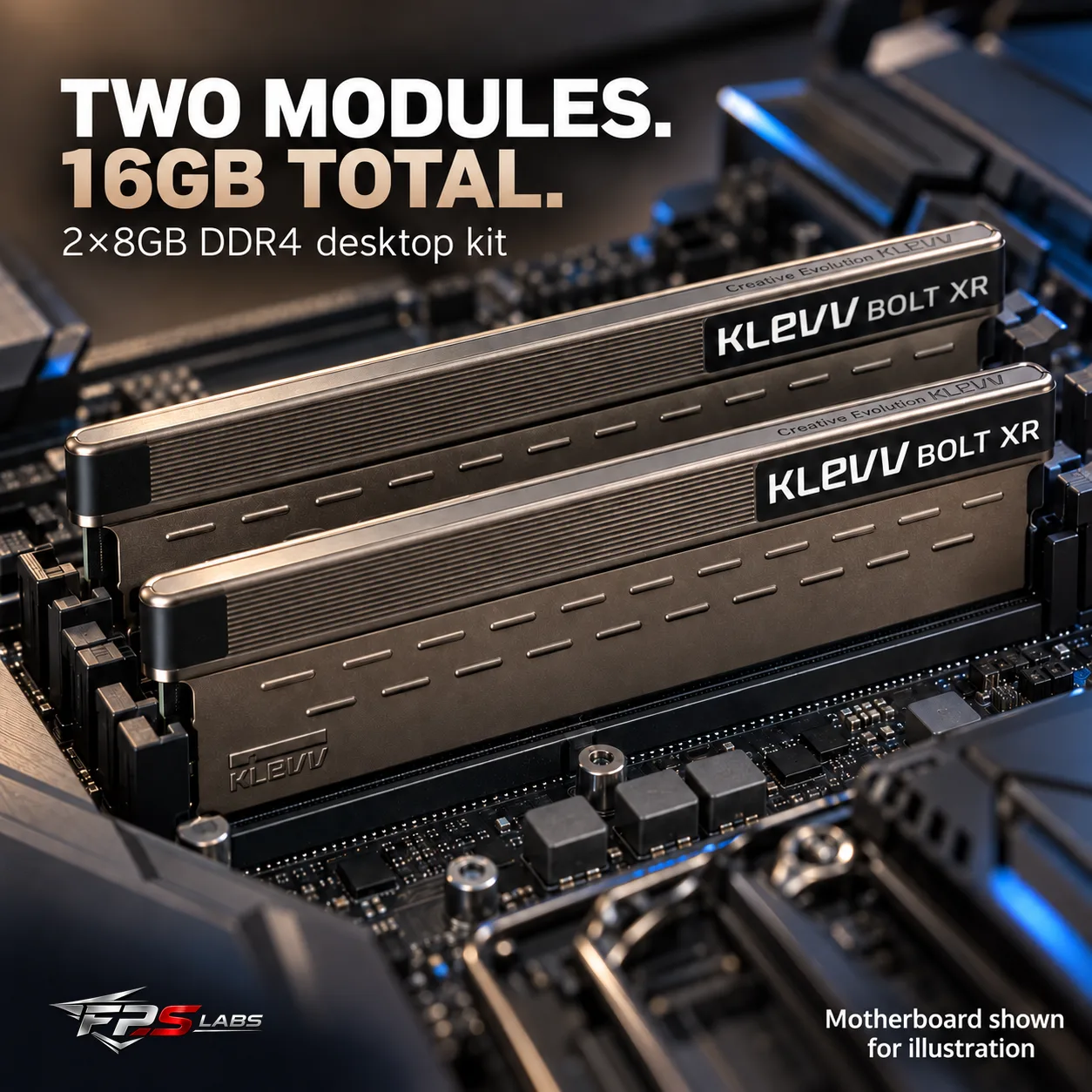 Klevv Bolt XR 16GB (2x 8GB) DDR4 3600MHz CL18, photo 3