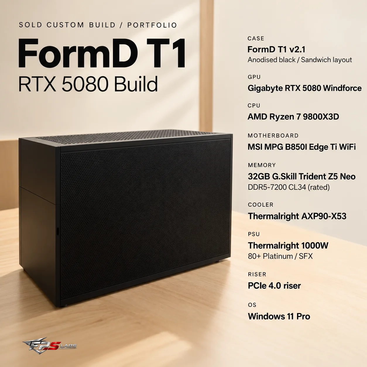 FormD T1 RTX 5080 Build, photo 5