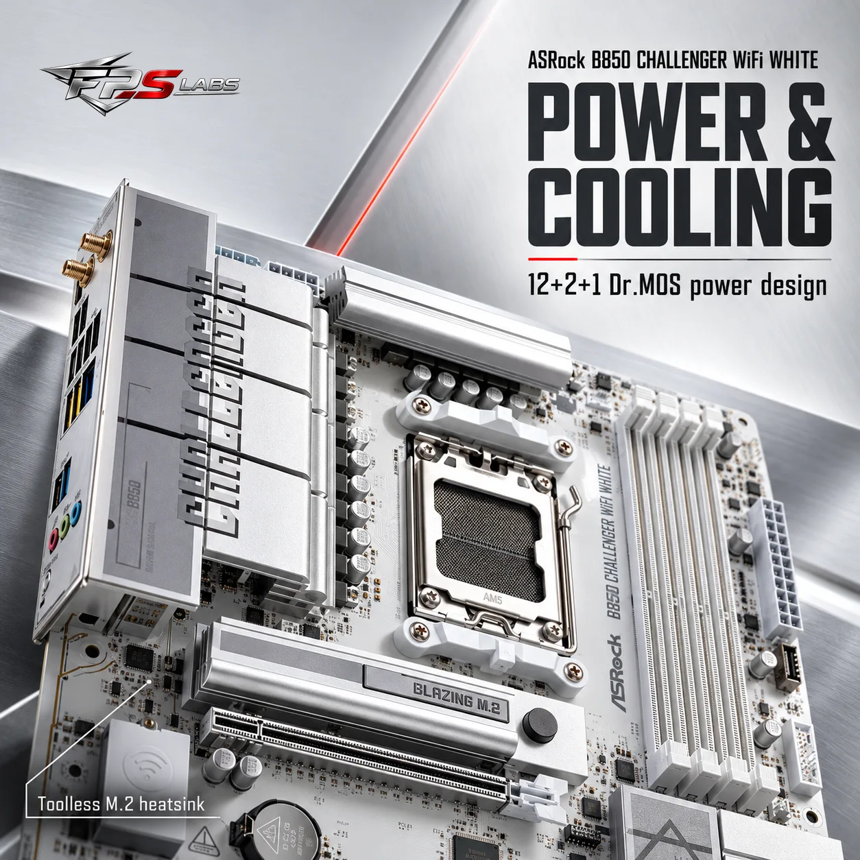 ASRock B850 Challenger WiFi (White), photo 3
