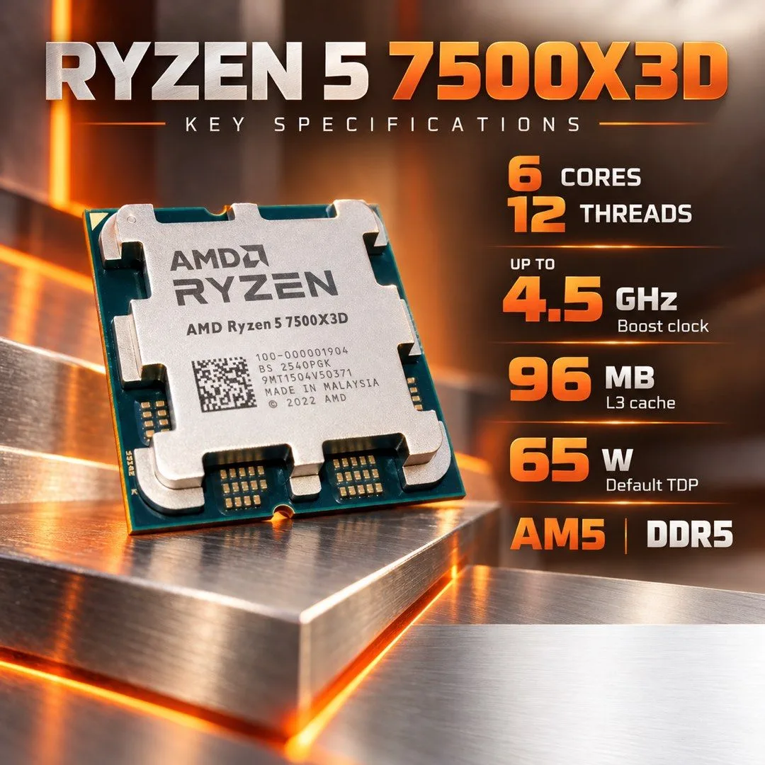 AMD Ryzen 5 7500X3D, photo 4